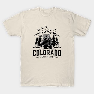 Bear Colorado Adventure Awaits T-Shirt